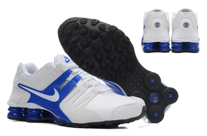 Nike Shox Actuelle Bleu Blanc Hommes